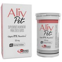 Aliv Pet - Suplemento - 50mg - Cães e Gatos - 40 Comprimidos