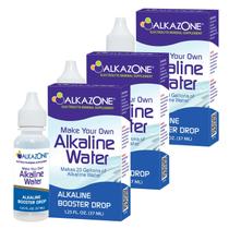 Alkazone Pack de 3 Gotas para Potenciar Agua Alcalina, 37 ml Cada Una