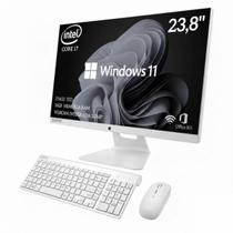 All In One Computador Completo Intel Core I7 Ssd 256GB PC 16gb Ram Tela 23,8 win11 Full Hd Teclado mouse sem fio bivolt wifi bluetooth Office