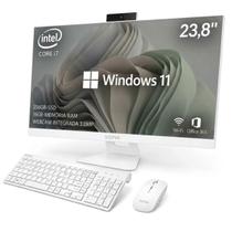 All In One Computador Intel I7 16gb Ssd256gb Tela 23,8 Full HD PC Completo Webcam Win 11 Office Bivolt Wifi Ips CoreI7 Bluetooth kit mouse teclado