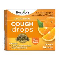 All Natural Cough Drops Orange 18 Lozenges by Herbion