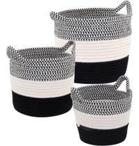 Allegra cesta tecido color 3pç