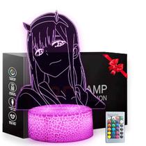 ALLODUCK Zero Two Lámpara de Mesa 3D con Luz Nocturna de 16 Colores