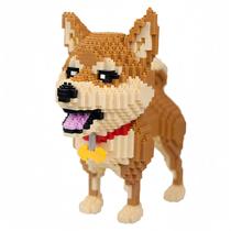 alltogetho Enjoy The Delightful Company of The Tolerant and Peaceful Shiba Inu with Micro Mini Building Block Dog Toys Set: um brinquedo para um amante de cães