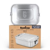 Almoço de aço inoxidável à prova de vazamentos Bento Box Bambaw 800ml
