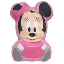 Almofada 2d Recém Nascido Bebe Infantil Macio Minnie Rosa Disney Baby Go - 03725