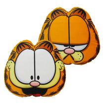 Almofada 3D Garfield Rosto Feliz E Triste 40x40 Cm Oficial - Zona Criativa