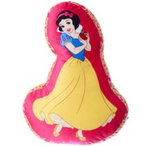 Almofada 3D Princesa Branca De Neve Aveludada Oficial Disney