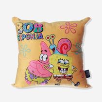 Almofada 40x40 bob esponja e patrick