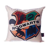 Almofada 40x40 cm Fibra Veludo Hogwarts Harry Potter Xadrez Zona Criativa - 10065069