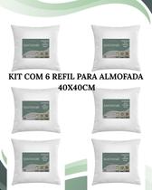 Almofada 40x40 Enchimento Fibra Siliconada Capa TNT Macia Almofada 40x40 Enchimento Fibra Siliconada Capa TNT Macia