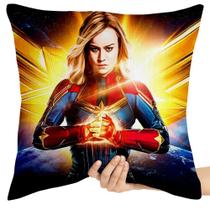 Almofada 45x45 cheia Capitã Marvel mãos Almofada 45x45 cheia Capitã Marvel mãos