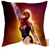Almofada 45x45 cheia Capitã Marvel voando Almofada 45x45 cheia Capitã Marvel voando