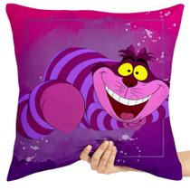 Almofada 45x45 cheia Gato de Cheshire desenho