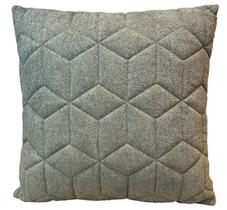Almofada 50x50 em boucle verde c/bordado metalasse Almofada 50x50 em boucle verde c/bordado metalasse