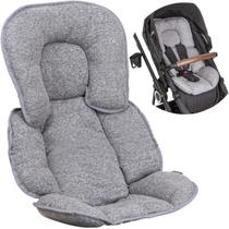 Almofada Acolchoada Soft Melange Grafite Carrinho Bebê Kiddo Almofada Acolchoada Soft Melange Grafite Carrinho Bebê Kiddo