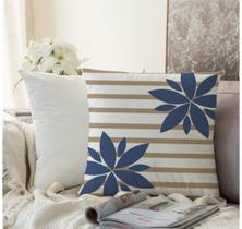 Almofada Algodão Estampada Cecile 40x40cm Rafia