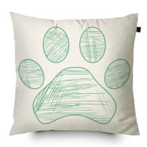 Almofada Algodão Estampada Pata 40x40cm Tiffany