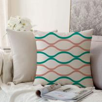 Almofada Algodão Estampada Valentine 40x40cm Rosa Almofada Algodão Estampada Valentine 40x40cm Rosa