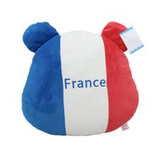 Almofada Almofada lombar France Flag Bear Fan 40 cm