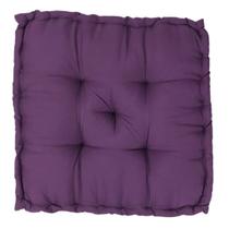 Almofada Alta Cheia Futon Turca para Sala Sofá Poltrona Cadeira Banco Cor Lisa 40x40x10cm - Aretsanal