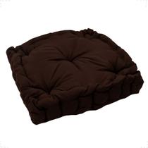 Almofada Alta Cheia Futon Turca Sala Sofá Poltrona Cadeira Banco Cor Lisa 40x40x10cm
