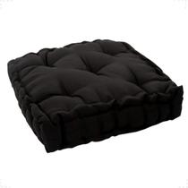Almofada Alta Cheia Futon Turca Sala Sofá Poltrona Cadeira Banco Cor Lisa 40x40x10cm