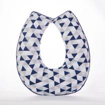 Almofada Amamentacao Algodao Bebê Menino Bandeirola Marinho