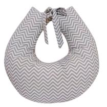Almofada amamentação amamentar menina menino - chevron cinza