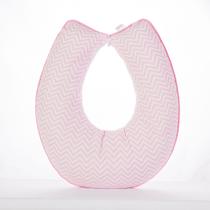 Almofada Amamentação Bebe Menina Chevron Rosa