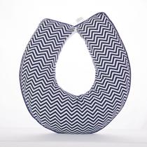 Almofada Amamentação Bebe Menino Chevron Marinho