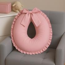 Almofada Amamentação Extra Grande 100% Algodão Babado Rose