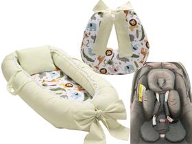 Almofada Amamentação + Ninho Redutor Floresta + Redutor Bebê Conforto Preto Almofada Amamentação + Ninho Redutor Floresta + Redutor Bebê Conforto Preto