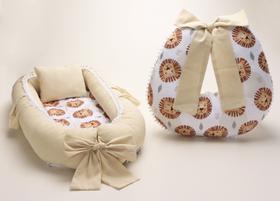 Almofada Amamentação + Ninho Redutor Leão + Redutor Bebê Conforto Preto Almofada Amamentação + Ninho Redutor Leão + Redutor Bebê Conforto Preto