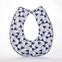 Almofada Amamentação para Bebê Menino Bandeirola Marinho