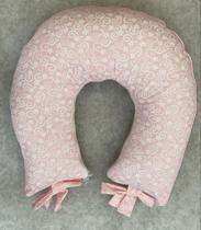 Almofada amamentação Travesseiro Capa Lavavel Com Garantia - Doce Encanto Rosa