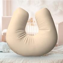 Almofada Amamentação Travesseiro Marfim 100% Algodão 170 Fios