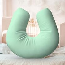 Almofada Amamentação Travesseiro Verde 100% Algodão 170 Fios Almofada Amamentação Travesseiro Verde 100% Algodão 170 Fios