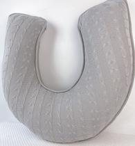 Almofada Amamentação Tricot Trança Ergonômica Macia Premium