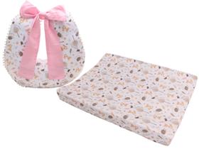 Almofada Amamentação + Trocador De Cômoda Bebê Menina Almofada Amamentação + Trocador De Cômoda Bebê Menina