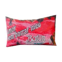 Almofada Amor vem borrar meu Baton Pequena Namorados