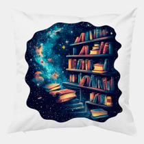 Almofada Antialérgica 30x30 BIBLIOTECA LIVROS ESPACO