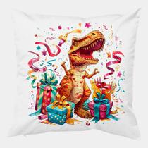 Almofada Antialérgica 30x30 DINOSSAURO FESTA ANIVERSARIO CONFETES 1