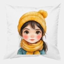 Almofada Antialérgica 30x30 MENINA FRIO GORRO CACHECOL Almofada Antialérgica 30x30 MENINA FRIO GORRO CACHECOL