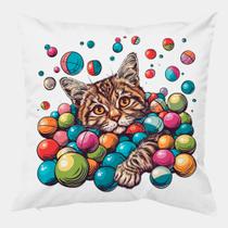 Almofada Antialérgica 40x40 GATINHO PISCINA DE BOLINHAS 1
