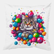 Almofada Antialérgica 40x40 GATINHO PISCINA DE BOLINHAS 2
