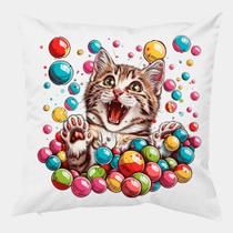 Almofada Antialérgica 40x40 GATINHO PISCINA DE BOLINHAS 3