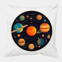 Almofada Antialérgica 40x40 PLANETAS UNIVERSO CIRCULO