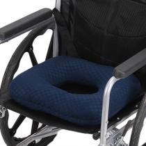 Almofada antiderrapante para cadeira de rodas Donut Pillow Beatvive azul