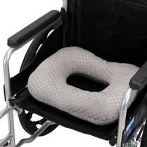 Almofada antiderrapante para cadeira de rodas Donut Pillow Beatvive cinza
